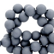 Acrylic beads 4mm Matt Concrete grey